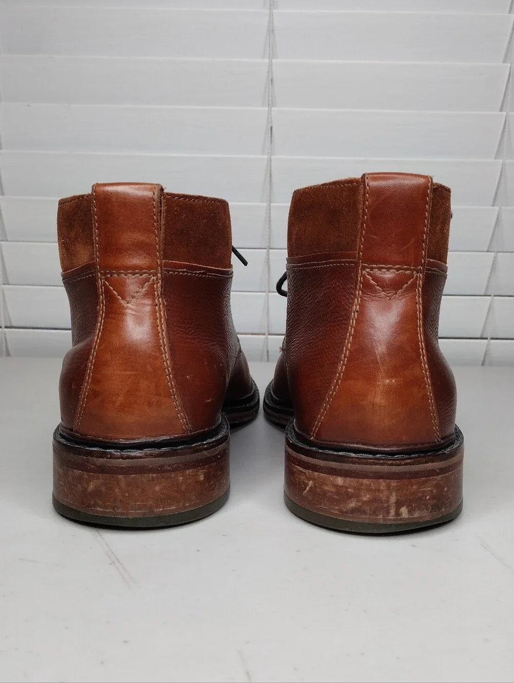 Cole Haan Colton Brown Leather Lace-Up Winter Chukka Boots Sz 11